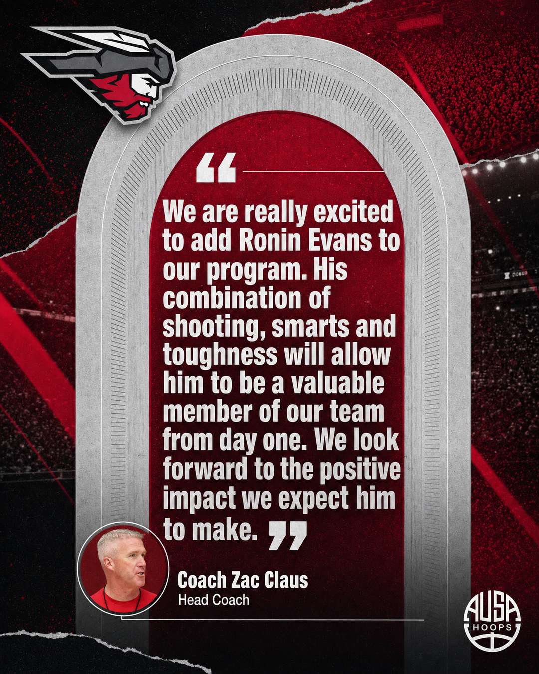 Ronin Evans Commits to Western Colorado — quote graphic