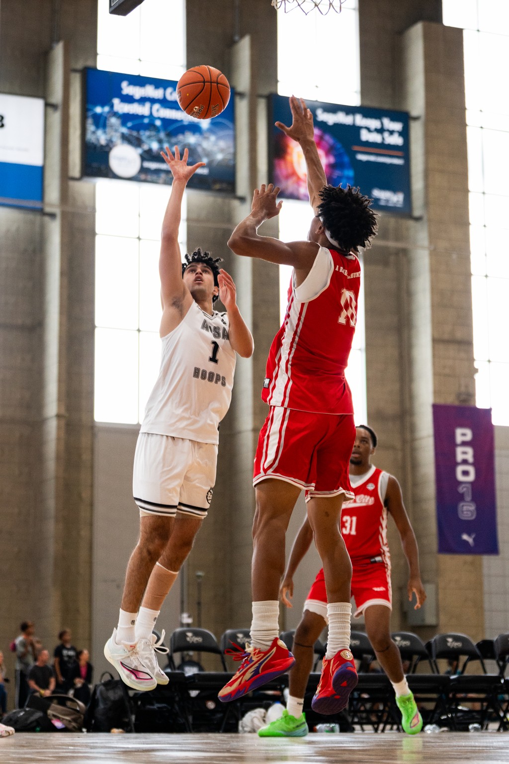 Seb Rault at an AUSA Hoops event