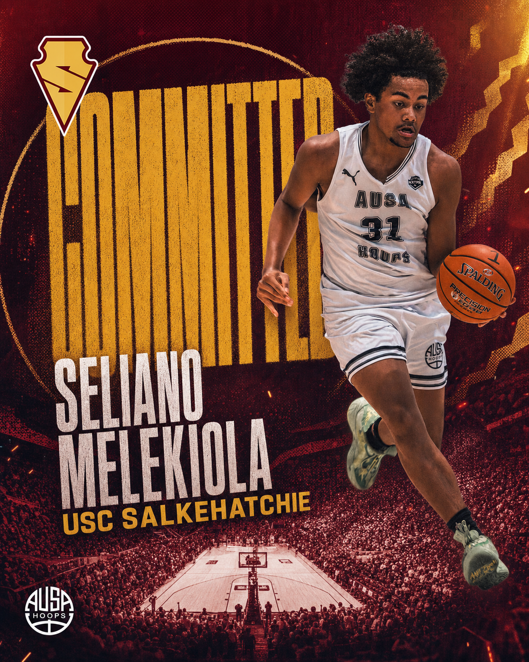 Seliano Melekiola Commits to USC Salkehatchie Basketball — commitment graphic